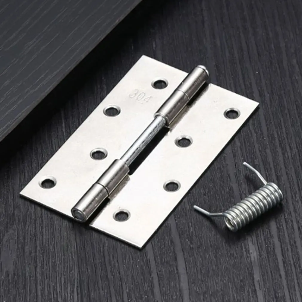 

18pcs Door Hinges 304 Stainless Steel Polished Door Hinges With Spring For Home Restroom Bedroom Hall Balcony