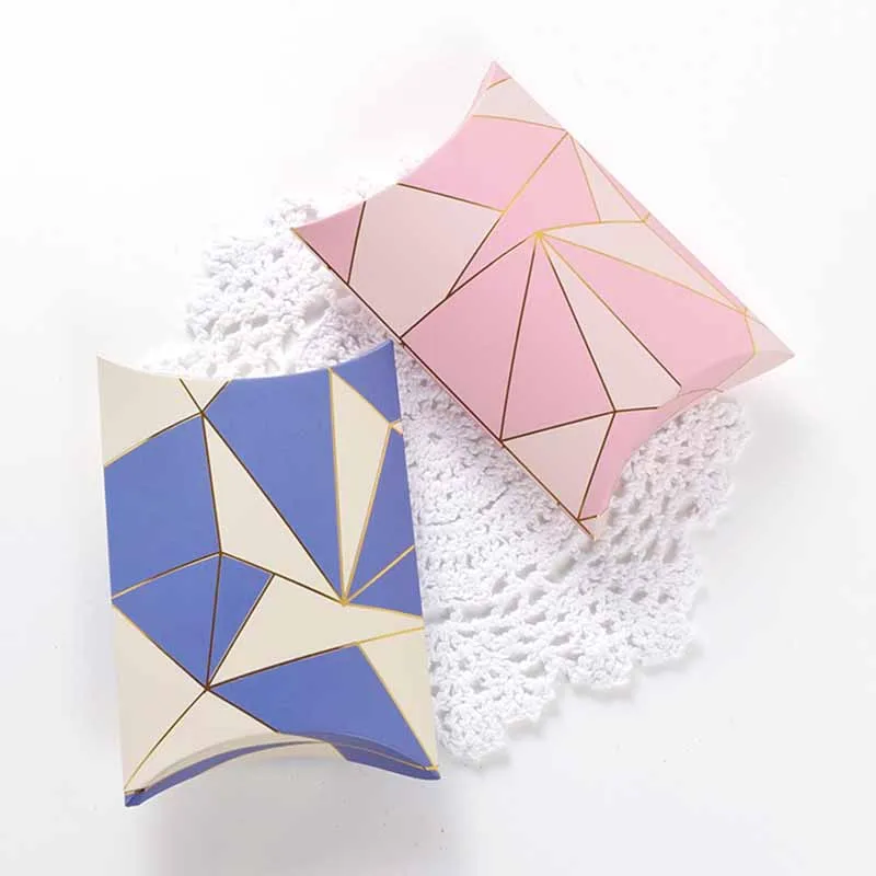 50 шт. бумажные подарочные коробки для конфет в форме подушки | Дом и сад