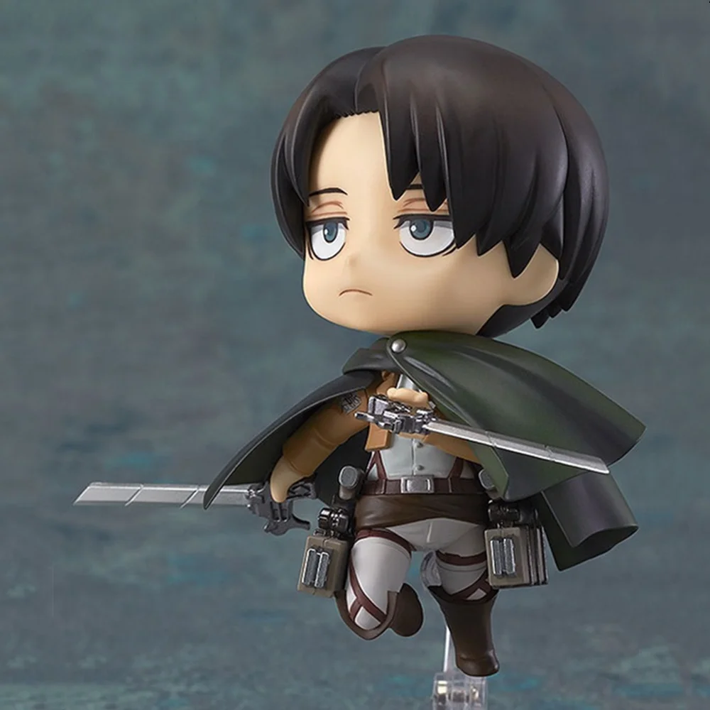 Attack on Titan Levi Ackerman 390 417 Eren Jaeger 375 Аниме Фигурка Nendoroid Ver. ПВХ милые игрушки для детей модель фигурки