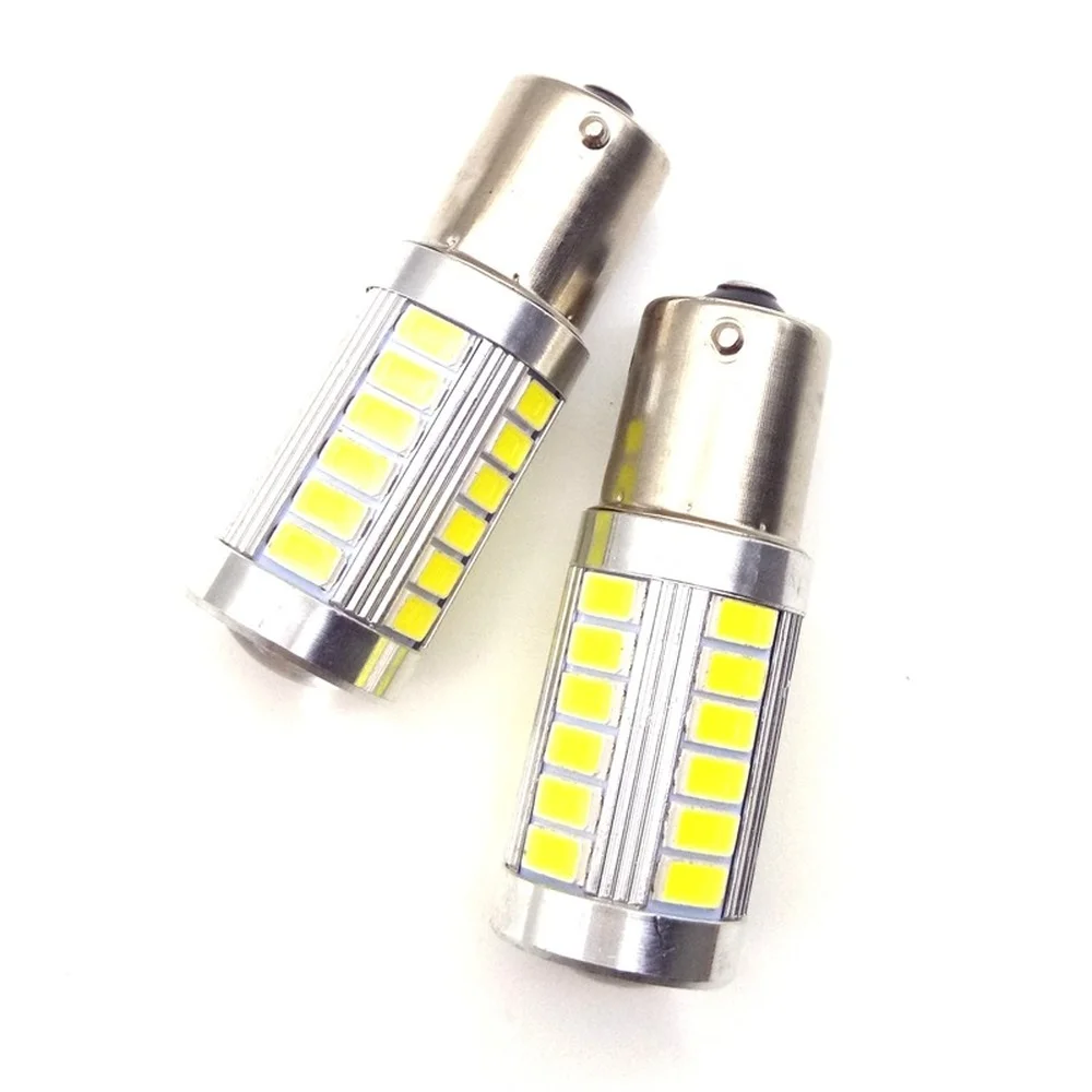 2 шт. 1156 BA15S P21W 33 светодиод 5630 5730 Smd Автомобильная задняя лампа s автомобильная