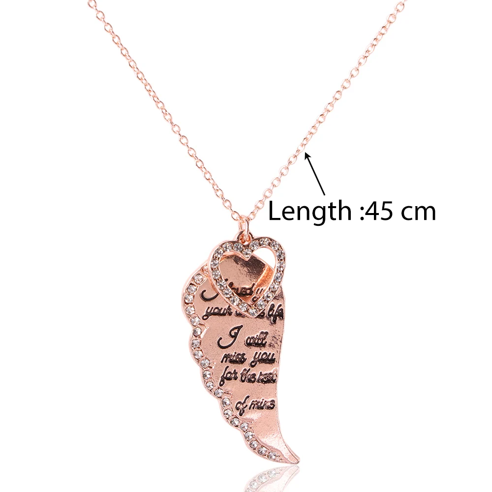 Женское ожерелье с кулоном в виде крыльев Ангела 1 шт. | Украшения и аксессуары