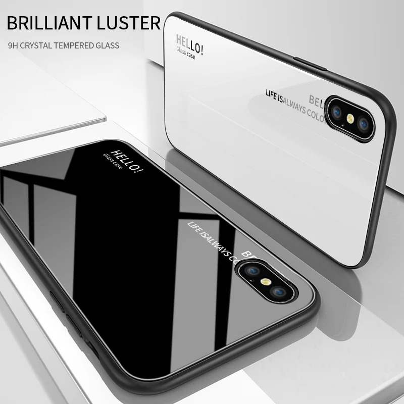 Для Huawei Nova 5 5T Pro 6 SE роскошный чехол с градиентным покрытием Aurora Rainbow &quotHello&quot