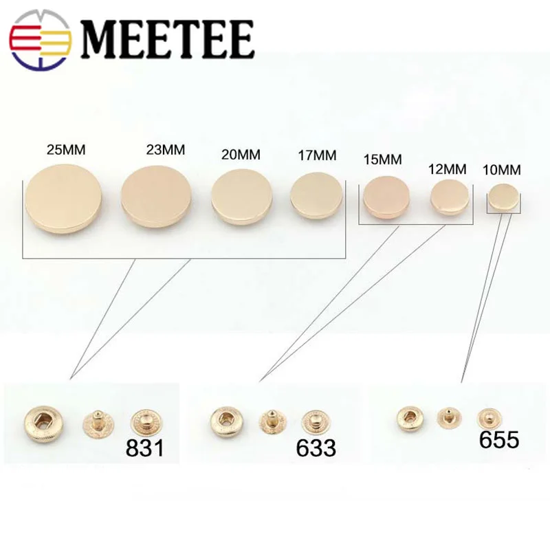 Набор металлических кнопок для шитья 20 комплектов | Дом и сад