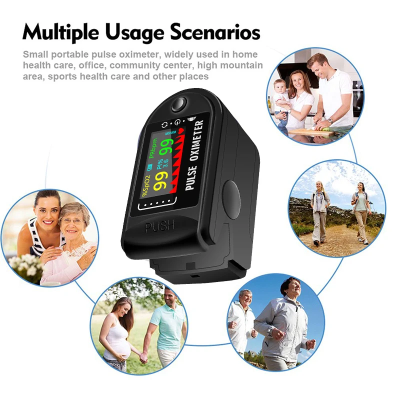 Пульсоксиметр на кончик пальца медицинский для всей семьи |