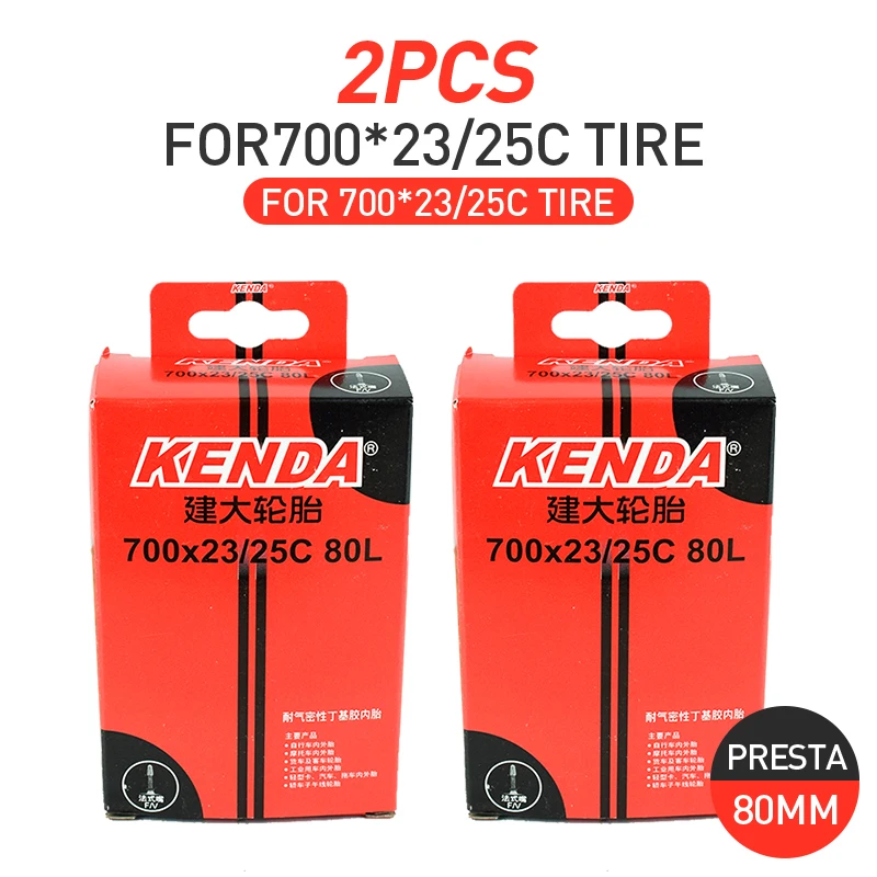 Камеры KENDA 700C 700 * 18-23C 23-25C 28-32C 35-43C для камеры Presta FV/AV 48L 60L 80L | Спорт и развлечения