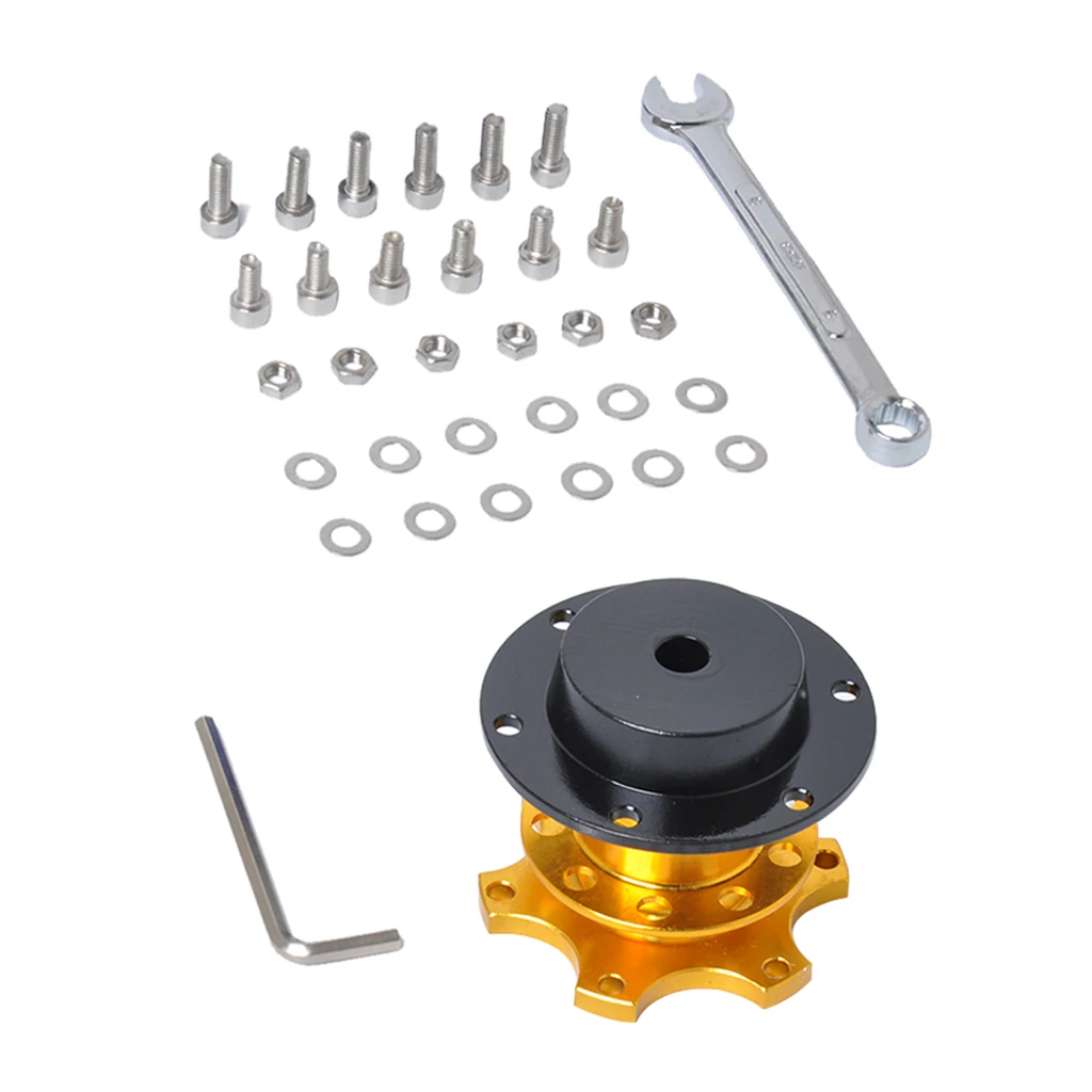 Желтый Универсальный автомобильный адаптер для быстрого крепления рулевого