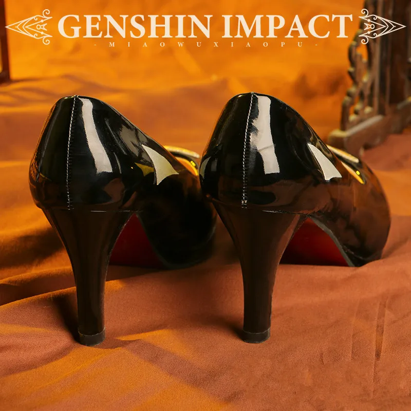 

Presale Genshin Impact Ningguang Cosplay Shoes Woman Christmas Cos High Heels Shoes