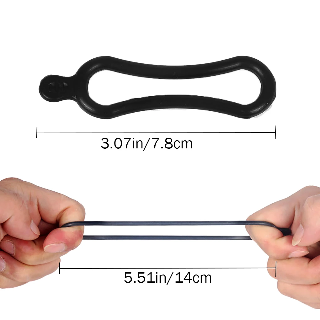 

10pcs Rubber Rings Headlamp Holder Gum Rings Waterproof Antislip Rubber Circles for Bicycle Car
