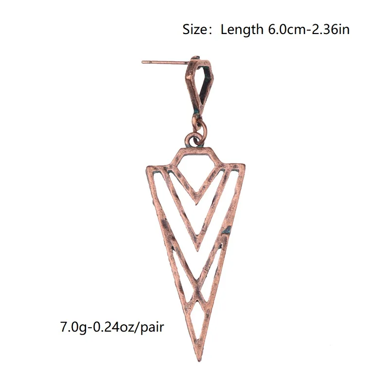 2019 модные минималистичные серьги CARTER LISA с геометрическим треугольником висячие