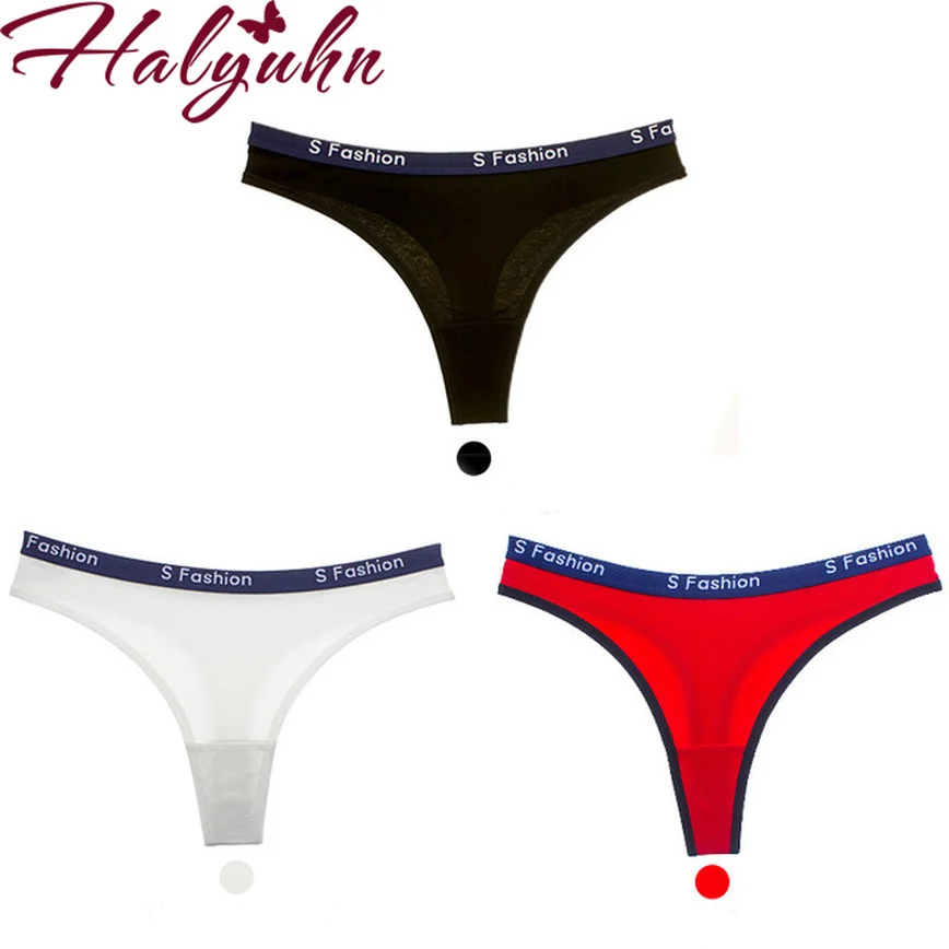 3 шт./лот сексуальные спортивные стринги женские с надписью модифицированные