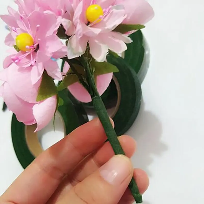 30 ярдов 12 мм DIY цветочная лента для ствола Клейкая Бумажная вечерние украшения