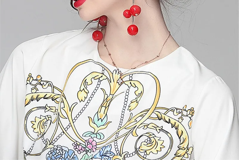 

2021 summer Fashion women Long Sleeve O neck Flared sleeve Blouse + Elegant High Waist Mini Skirt Two Pieces Sets