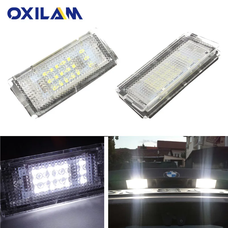 Безошибочный Canbus светодиодный светильник номерного знака s для BMW E46 4D 1998 2003