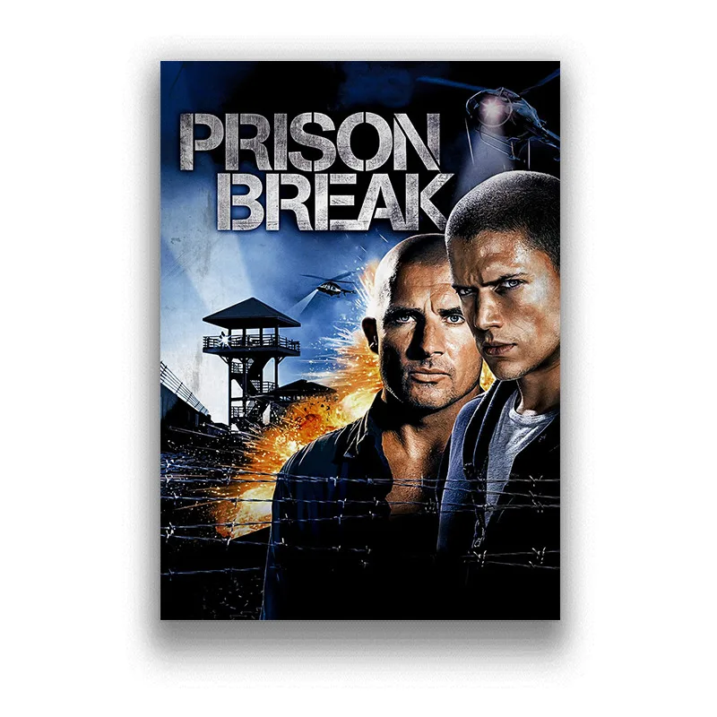 Плакаты на стену в виде побега из тюрьмы художественные принты с белым покрытием