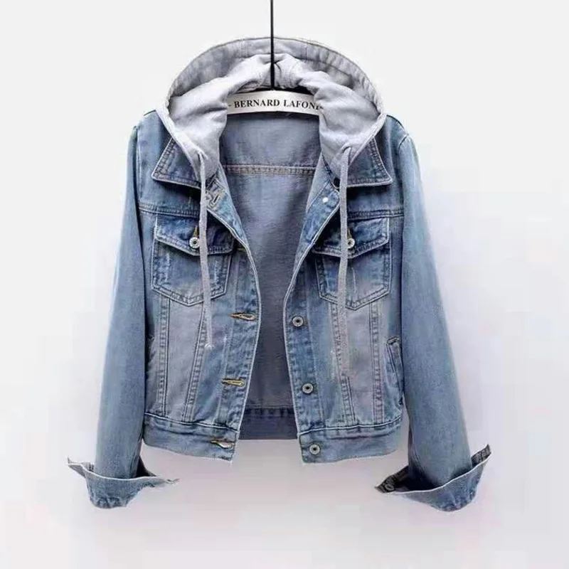 

2021 Jean Denim Jacket Jackets For Clothes Women Chaqueta Mujer Coat Female Chaquetas Tunic Oversized Outerwear Fall Loose BF