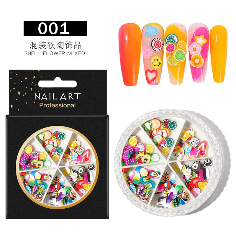 

Nail Art AB Diamond Rivet Butterfly 6 Grids Various Mixed Decorative Turntable Jewelry Nail Art Sequins Decorative Nails