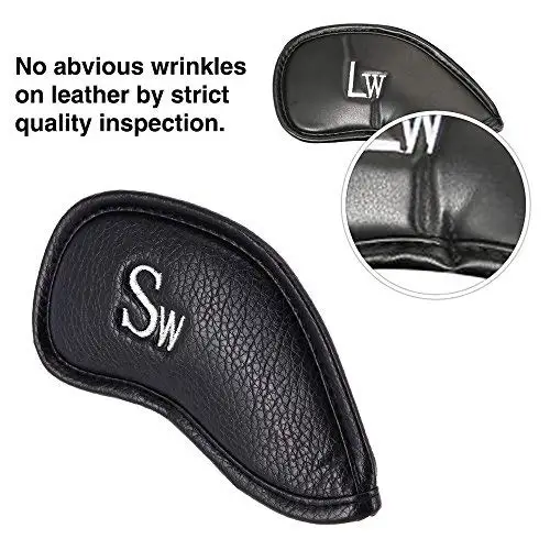 12 шт. набор для гольфа с номером теги Толстый PU искусственная кожа стильный