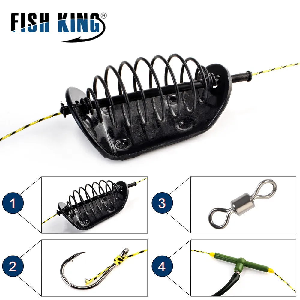 Рыболовная приманка FISH KING 1 шт. 20-80 г два крючка грузила вертлюг с леской крючки