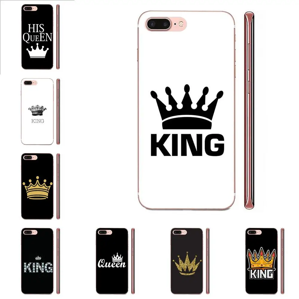 King Queen для Samsung Galaxy S20 S10 S9 S8 Plus A50 A70 A40 A30 A20 A10 A50S A70S A10S мягкий Роскошный чехол из