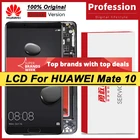 100% Оригинальный 5,9 ''ЖК-дисплей с рамкой для Huawei Mate 10 ALP L09 ALP L29 дисплей сенсорный экран дигитайзер в сборе запасные части