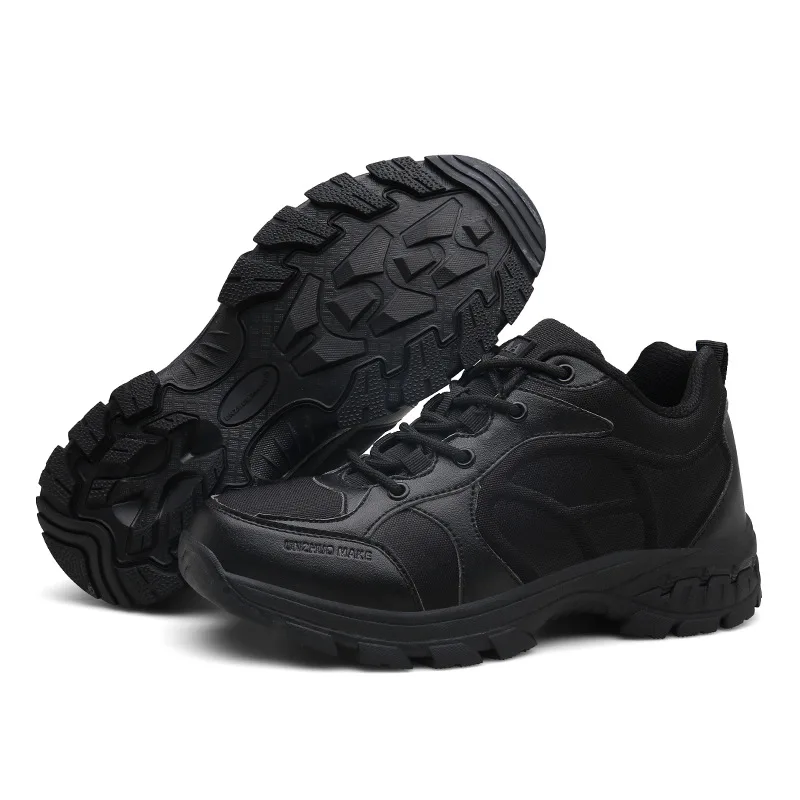 Военные кожаные боевые ботинки Мужская пехотная тактическая тренировочная