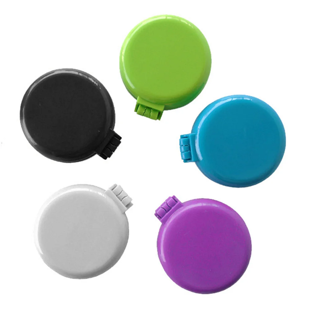 Круглая Складная Расческа с зеркалом портативная щетка для волос путешествий