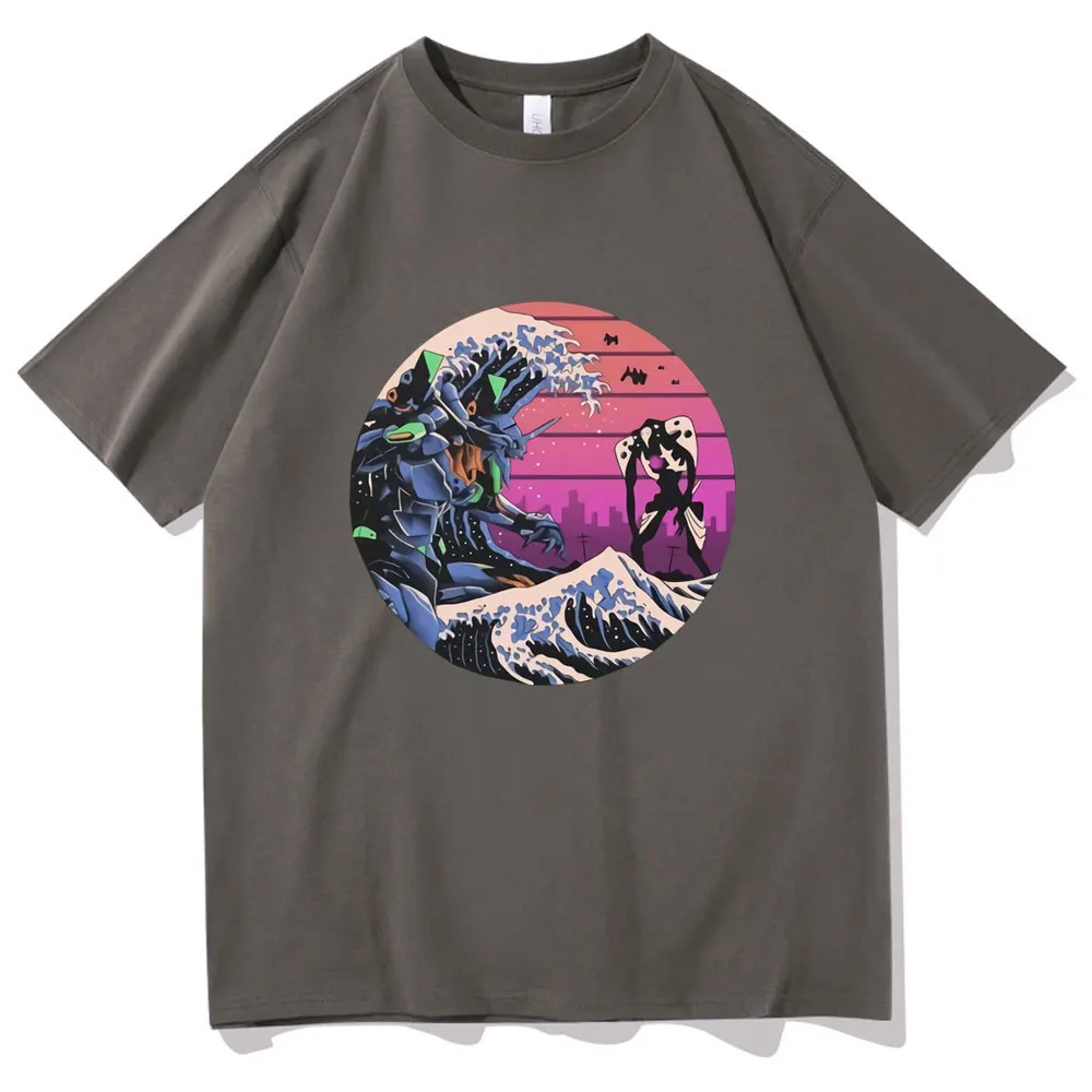 

Summer Pure Cotton Harajuku T Shirt Man Women Fashion Streetwear T-shirt Anime Ayanami Rei Print Short Sleeve Tee Men's Tshirt