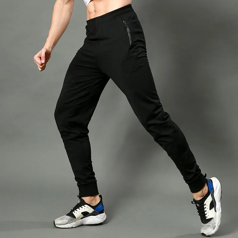 Фото Мужские штаны для бега спортивные брюки тренировочные леггинсы фитнеса футбола