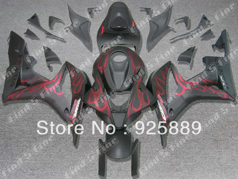

Injection mold red flame black for HONDA CBR600RR 07 08 CBR600 07-08 CBR 600RR 2007-2008 600 RR F5 2007 2008 fairing kit