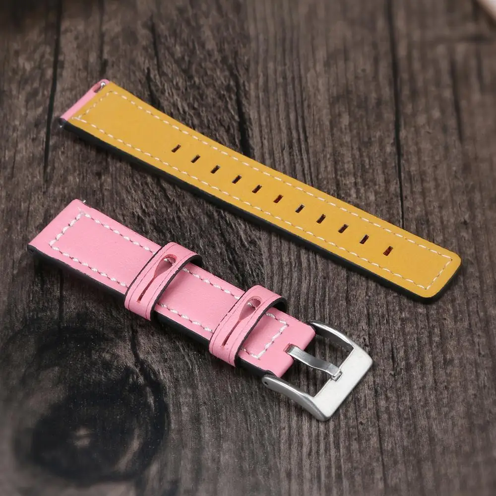 Pink Замена натуральной кожи для samsung gear S2/S3/S4 ремешок для часов gear Sport SM-R600/gear S2 классический SM-R732 и SM-R735 смарт-ремешок - Цвет ремешка: Pink