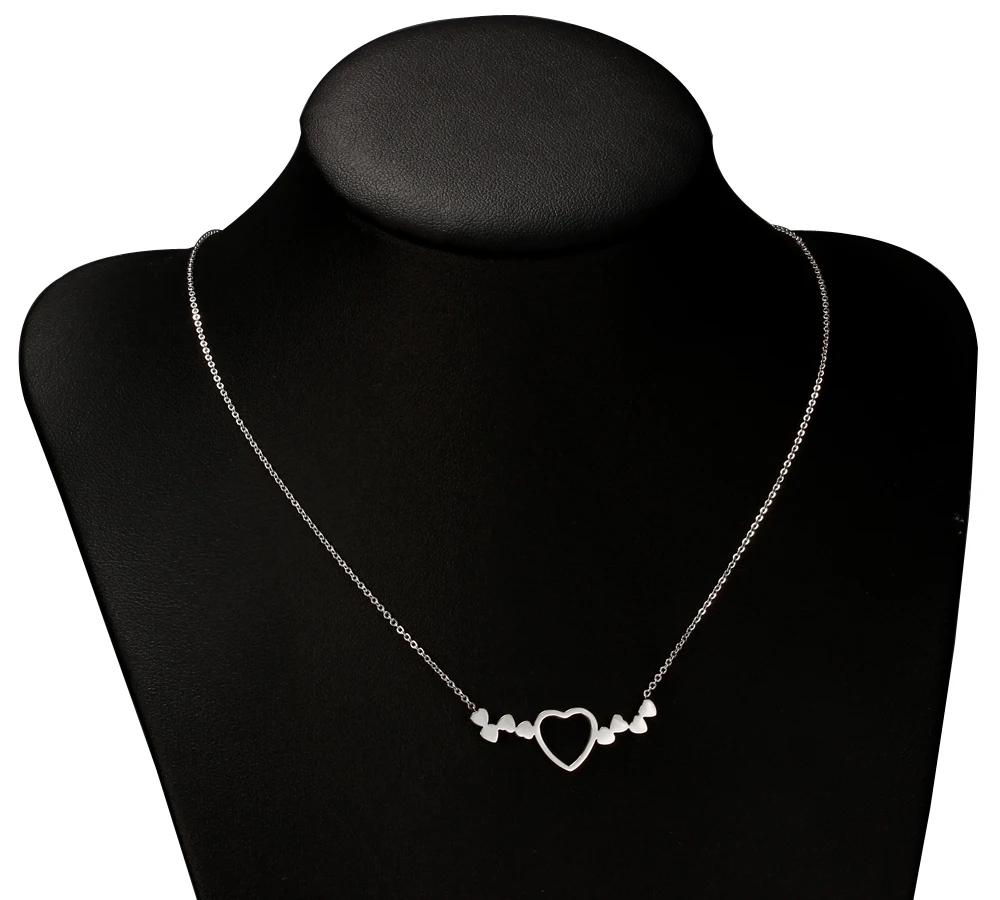 Cardy Koala модное ожерелье с подвесками в форме сердца для женщин Серебряное/золотое