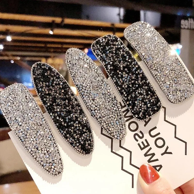 Заколки для волос с бусинами женские сияющие хрустальные стразы милые