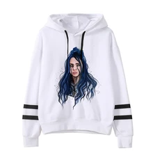Billie Eilish толстовки для мужчин/женщин забавные хип хоп Мода kawaii Толстовка Графический harajuku 90s Tumblr с капюшоном уличная Мужская