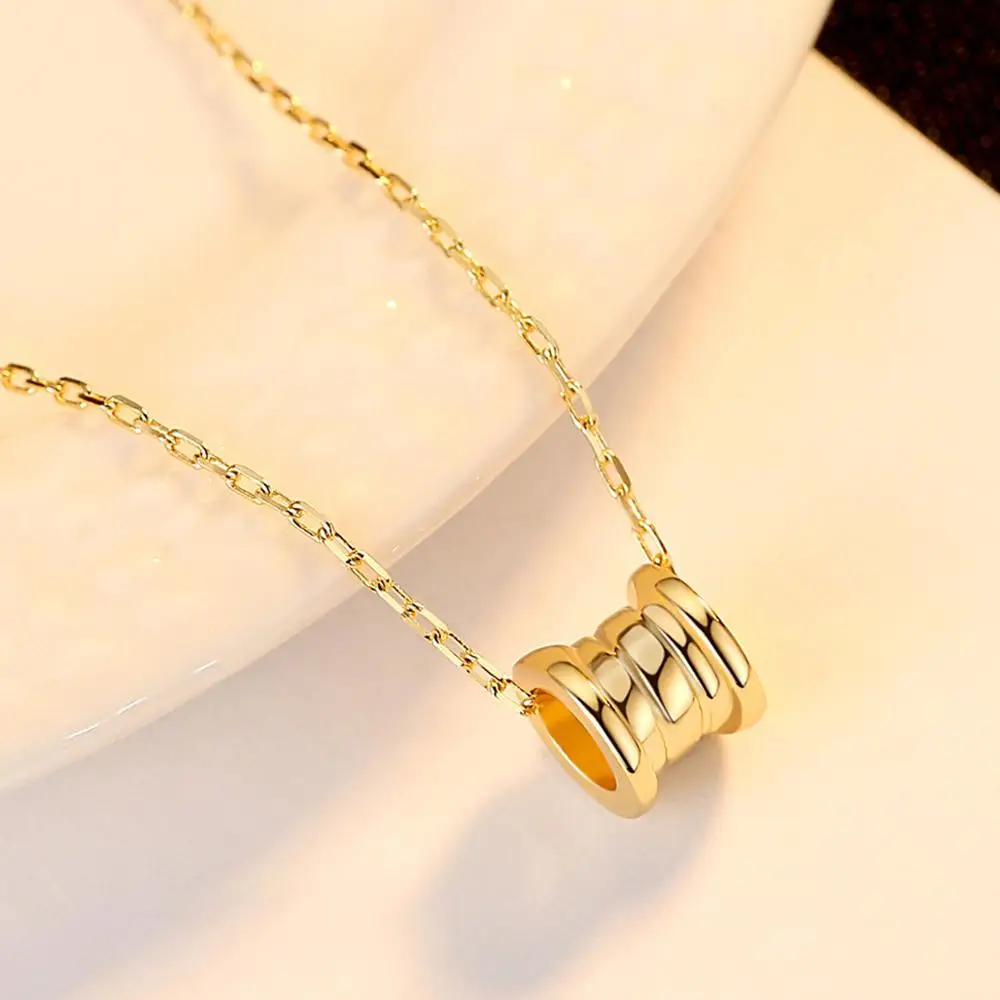 Ожерелье из стерлингового серебра S925 пробы винтажная мода круглый кулон для