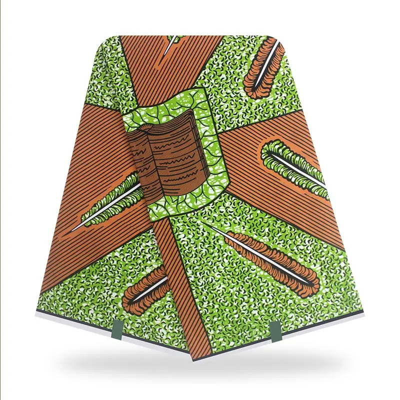 

2021 Cotton Veritable Wax Ankara Prints Fabric Sewing Dress Craft Material African Batik Tissu Patchwork Accessory SW10