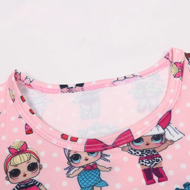 2019 Новое поступление Забавное платье с героями мультфильмов для девочек милое