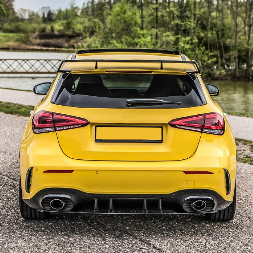 Глянцевый черный Задний спойлер из АБС-пластика на крышу крыло для багажника