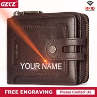 fashion mens wallet genuine leather purse male rfid wallet multifunction storage bag coin purse wallets card bags portfolio