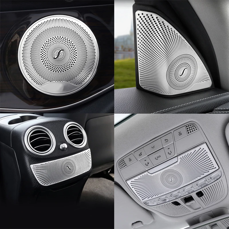 Автомобильный динамик громкий крышка динамика матовая отделка для Mercedes Benz W213 W205