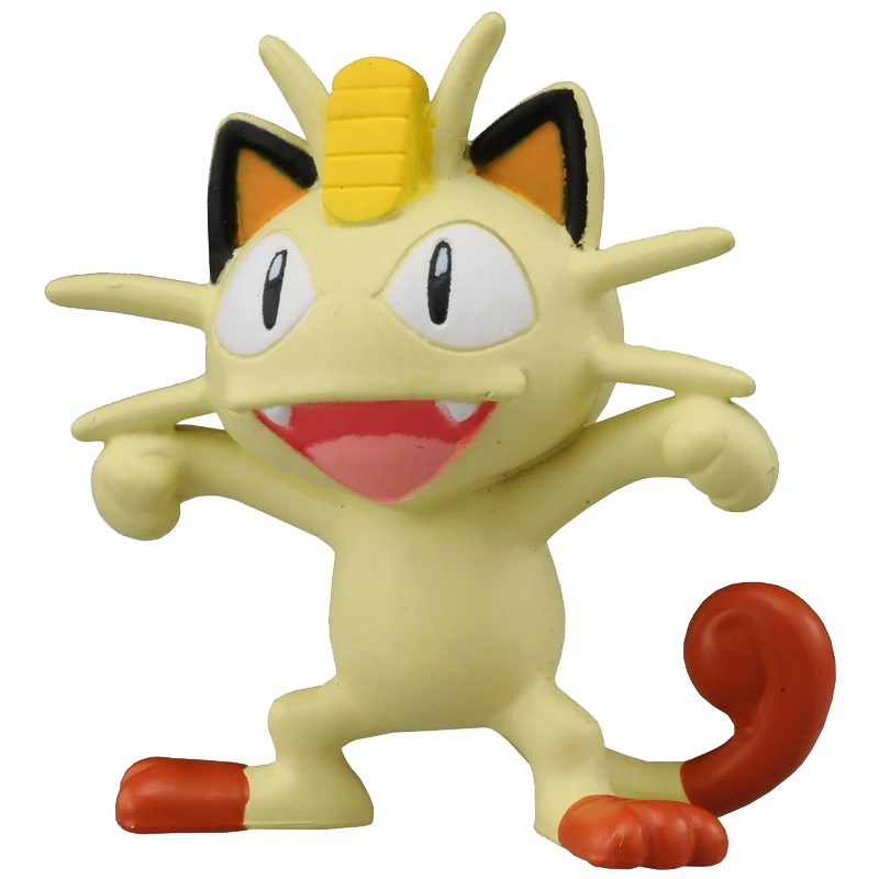 Takara Tomy Pokemon monклей-EX Sun Moon 4 см Коллекционная мини-игрушка фигурка Meowth новая в