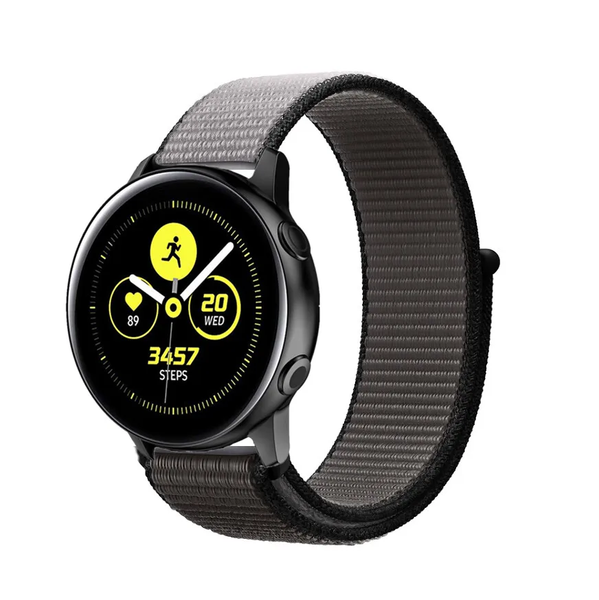 anchor gray Huawei GT 2 нейлоновый ремешок для samsung Galaxy 42 мм 46 мм Active 2 gear S2 S3 20 мм 22 мм Sport Loop Huami Amazit GTR Bip браслет - Цвет ремешка: anchor gray