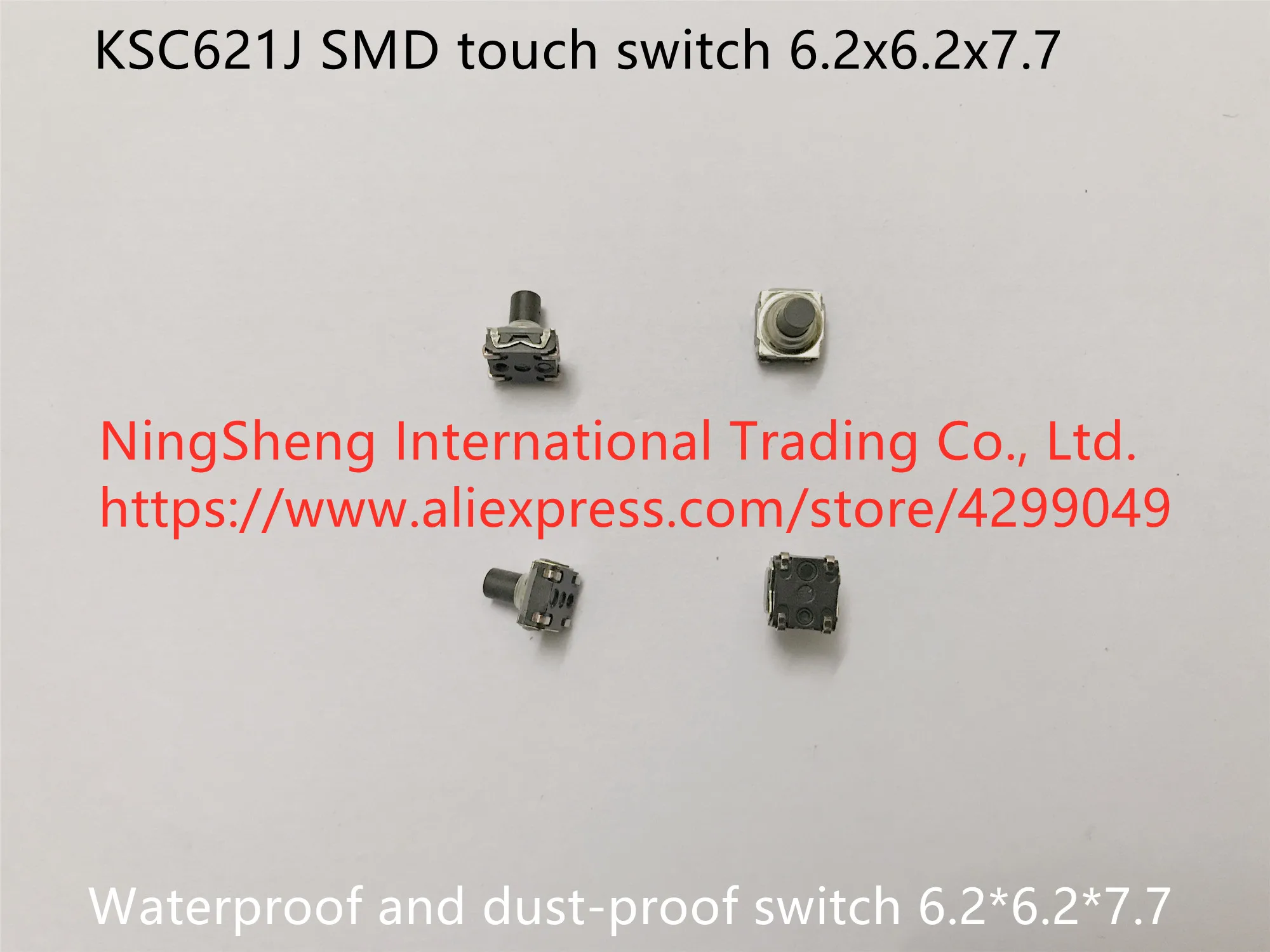 

Original new 100% KSC621J touch switch waterproof and dust-proof switch 6.2*6.2*7.7