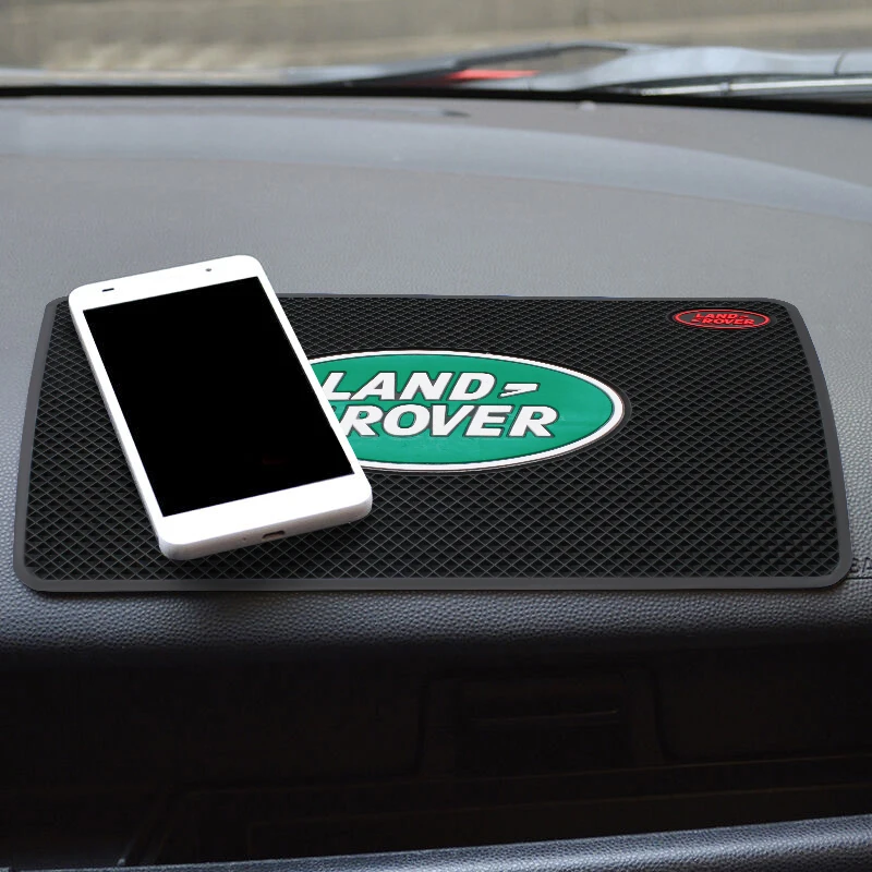 

Car Logo Anti Slip Mat Phone Holder Non-Slip Mat For Land Rover Range Rover Discovery 3 4 Guardian 4 Freelander 2 Evoque Decor