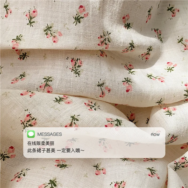 

2021 Summer New Idyllic Floral Suspender Sweet Wide Truffle Back Comfortable Sexy Home Clothes Women Nightwear Sleep Dress