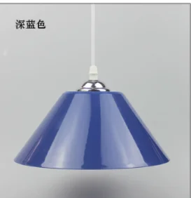 Navy blue Подвесной светильник из ПВХ, пластиковый абажур, современный светильник, Светильники для кухни, столовой, спальни, подвесной светильник для домашнего декора - Цвет корпуса: Navy blue