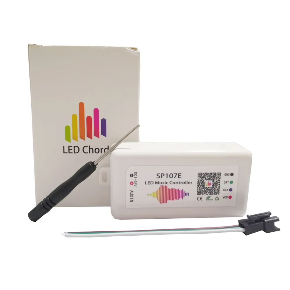 Полноцветная светодиодная лента SP107E с Bluetooth управление музыкой через приложение