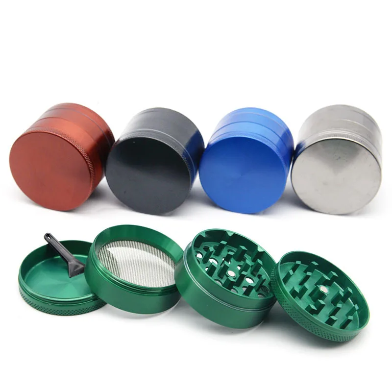 

4 Layers Herb Tobacco Grinder Mini Cute Metal Zinc Alloy Hemp Pepper Pot Spice Mill Crusher Grinder Smoking Kitchen Accessories
