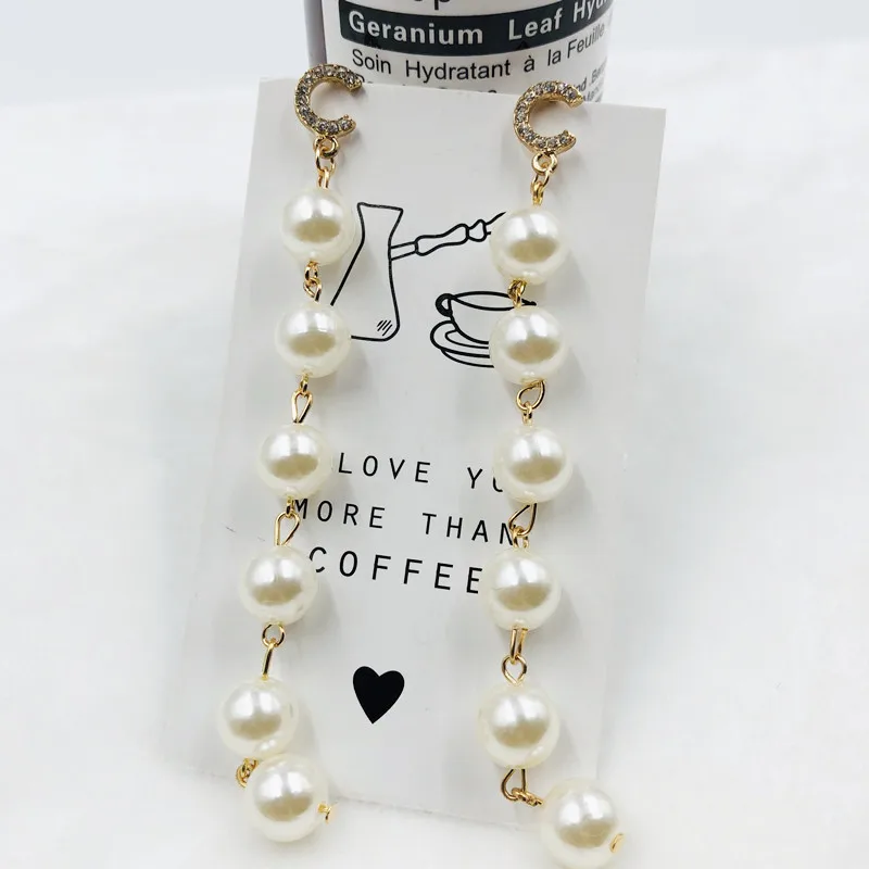 Европейские и американские модные длинные серьги-качели простые серьги с