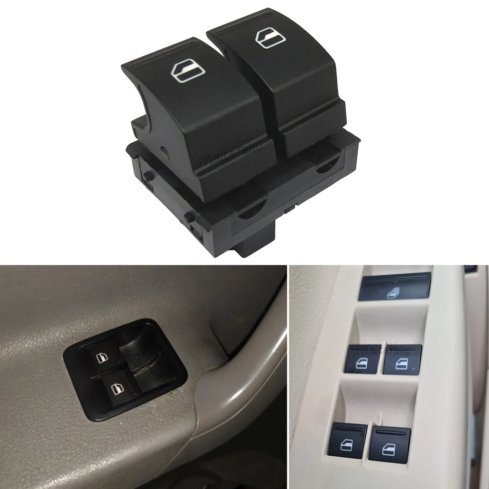 1K3959857A 2K0959857 Master Power Window Lifter Switch For VW Golf MK5 Caddy 2K Jetta EOS Passat B6