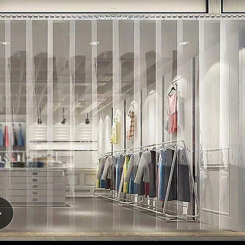 Ветрозащитная занавеска для двери беседки из прозрачного ПВХ мягкая